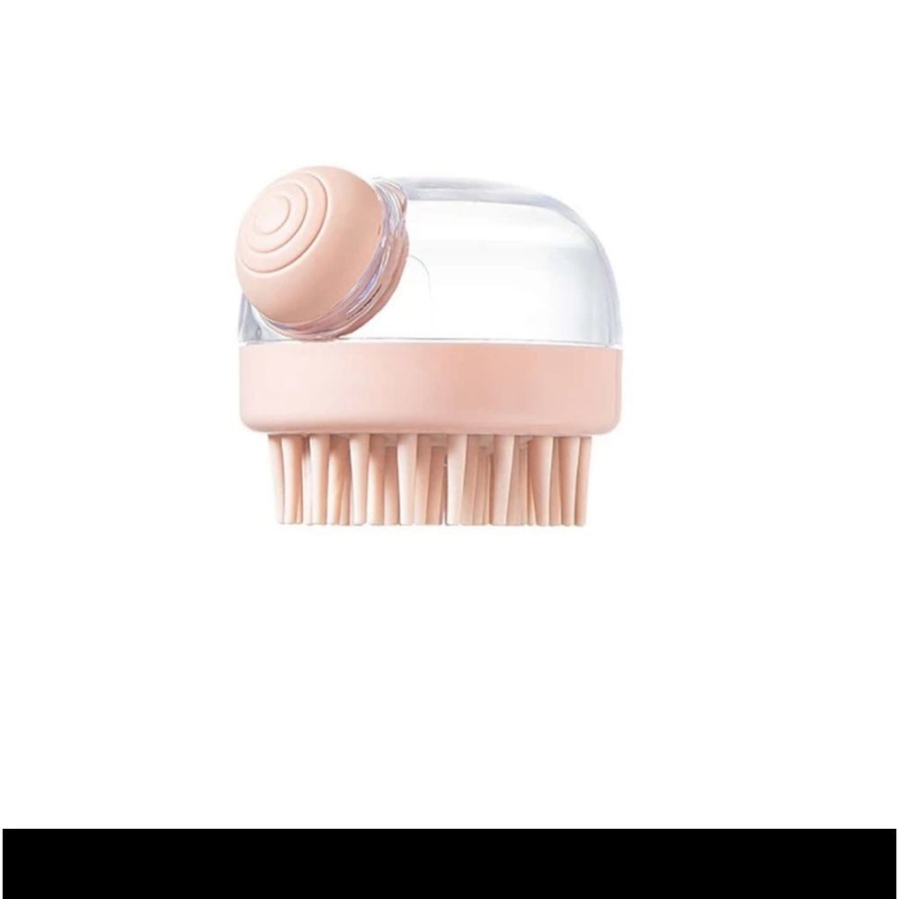 Pink pet bath brush